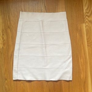 BCBG NWOT mini bandage skirt - taupe nude color